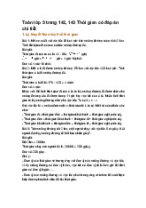 Toán lớp 5 trang 142, 143 Thời gian có đáp án chi tiết