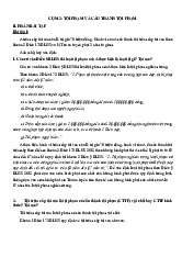 Cấu Thành Tội Phạm và Hệ Quả Pháp Lý Môn Luật hình sự | Trường Đại học Luật Hà Nội