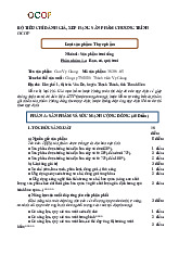 Bộ Tiêu Chí Đánh Giá, Xếp Hạng Sản Phẩm Chương Trình Ocop môn Môi trường và lợi thế canh tranh   | Học viện Nông nghiệp Việt Nam