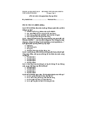 Trắc nghiệm Tư tưởng Hồ Chí Minh | Trường Đại học Mở Thành phố Hồ Chí Minh