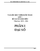 Tài liệu học thêm môn Toán 7 sách Cánh Diều học kì 1