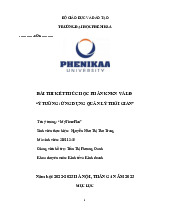 Ý tưởng: Ứng dụng quản lý thời gian | Bài thi kết thúc học phần Kỹ năng Khởi nghiệp và Lãnh đạo | Trường Đại học Phenikaa