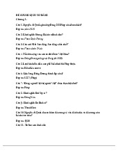 Đề cương môn lịch sử Đảng  -Trường Đại học văn hóa Hà Nội