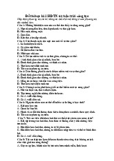 Đề thi học kỳ 1 môn Hoạt động trải nghiệm lớp 6 năm học 2024 - 2025 - Đề số 2 | Bộ sách Chân trời sáng tạo