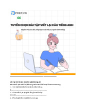 Tổng hợp bài tập viết lại câu ôn tập môn tiếng anh cơ bản 2 | Học viện tài chính