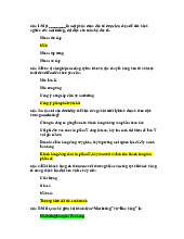 Câu hỏi trắc nghiệm Nguyên lý Marketing | Nguyên Lý Marketing | Đại học Tôn Đức Thắng