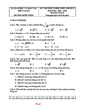 Đề Tuyển Sinh 10 Môn Toán Sở GD Kiên Giang 2025-2026 Có Đáp Án