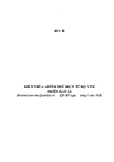 Kiến trúc chính phủ điện tử Bộ Y Tế - Môn Kinh tế vĩ mô - Đại Học Kinh Tế - Đại học Đà Nẵng