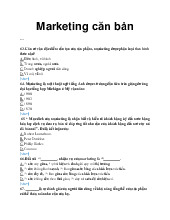 Đề cương môn Maketing - trường đại học kinh tế- tài chính thành phố Hồ chí minh.