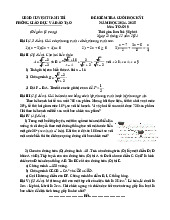 Đề cuối học kỳ 1 Toán 9 năm 2024 – 2025 phòng GD&ĐT Thanh Trì – Hà Nội
