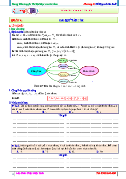 Bài tập tổ hợp và xác suất – Diệp Tuân