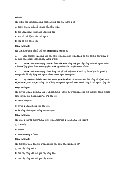 Bài tập trắc nghiệm ôn tập môn Triết học Mác - Lenin đề số 3 có đáp án | Học viện Công nghệ Bưu chính Viễn thông