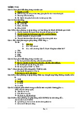 Top 100 câu trắc nghiệm ôn tập tin học-Trường đại học Văn Lang