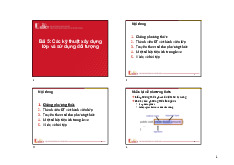 Bài 5 các kỹ thuật xây dựng lớp và sử dụng đối tượng | Bài giảng lập trình hướng đối tượng