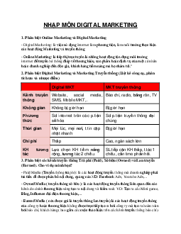 Nhập môn digital marketing | Bài giảng môn Marketing | Trường Cao đẳng thực hành FPT