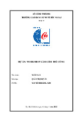 Báo cáo dự án: Workshop làm gốm thủ công môn Quản trị dự án | Trường Cao đẳng Kinh tế Đối ngoại
