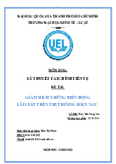 Tiểu luận cá nhân | Trường Đại học Kinh Tế - Luật