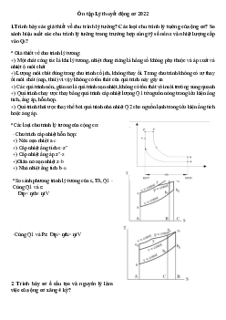 Đề cương ôn tập lý thuyết động cơ