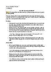 Bài tập cá nhân Chương 7 môn Quản trị dự án đầu tư | Trường Đại học Mở Thành phố Hồ Chí Minh