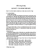 Đề cương ôn tập Văn minh Ai Cập và Lưỡng Hà cổ đại | Môn Lịch sử văn minh thế giới - Đại học Sư phạm Hà Nội 2