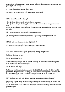 Đề cương ôn tập môn Giáo dục chính trị (có đáp án)