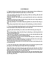 Đề cương câu hỏi ôn tập hết học phần môn Giáo dục quốc phòng và an ninh | Đại học Văn Lang