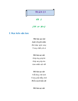 Giải Bài tập cuối tuần lớp 4 môn Tiếng Việt Cánh diều - Tuần 23 (Nâng cao)