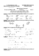 Đề thi môn Organic Chemistry II học kỳ 2 năm học 2015-2016 | Đề thi Organic Chemistry II | Trường Đại học khoa học Tự nhiên