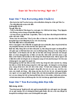 Soạn bài Trưa tha hương | Ngữ văn 7 sách Cánh diều