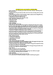 Tổng hợp câu hỏi trắc nghiệm môn con người và môi trường | Trường Đại học Mở Thành phố Hồ Chí Minh