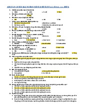 Tổng hợp câu hỏi trắc nghiệm môn Hệ điều hành | Trường Đại học Bách Khoa Hà Nội