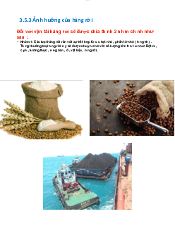 Lý thuyết tàu hàng rời - Logistics vận tải hàng hóa | Trường Đại học Giao thông Vận Tải