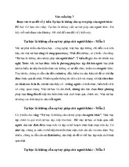 Đoạn văn trao đổi về ý kiến Tự học là không cần sự trợ giúp của người khác | Văn mẫu lớp 7 Chân trời sáng tạo