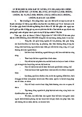 19 tình huống hỏi đáp về xử phạt vi phạm hành chính trong lĩnh vực an ninh, trật tự, an toàn xã hội; phòng chống tệ nạn xã hội; phòng cháy, chữa cháy; phòng, chống bạo lực gia đình