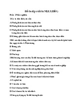 Đề ôn tập cuối kì môn Nguyên lý kế toán 1 | Trường Đại học Duy Tân