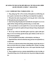 Đề cương ôn thi hết môn môn Luật tố tụng hành chính | Học viện Tòa án