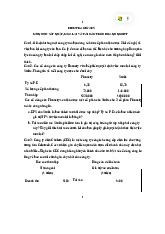 Đề Giữa Kỳ môn Sáp nhập, mua lại và tái cấu trúc doanh nghiệp | Trường Đại học Kinh tế Thành phố Hồ Chí Minh
