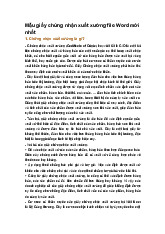 Mẫu giấy chứng nhận xuất xưởng file Word mới nhất