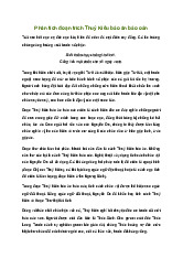 Văn mẫu lớp 11: Phân tích một đoạn trích tự chọn trong tác phẩm Truyện Kiều