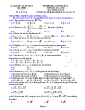 Đề kiểm tra cuối học kỳ 1 Toán 10 năm 2024 – 2025 sở GD&ĐT Bắc Ninh
