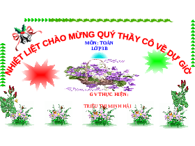 Giáo án điện tử Toán 3 Chương 1 Cánh diều: Một phần hai. Một phần tư