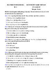 Đề thi thử tốt nghiệp THPT 2025 môn Lịch sử bám sát đề minh họa - Đề 13