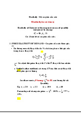 Độ Co Giãn Cầu - Kinh Tế Vi Mô Tiếng Anh | Microeconomics | Trường Đại học Quốc tế, Đại học Quốc gia Thành phố Hồ Chí Minh