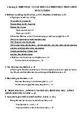 Chương 1: Triết Học và Vai Trò của Triết Học trong Đời Sống Xã Hội | Môn Triết học Mác - Lênin - Đại học Cần Thơ
