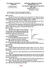 Đề Thi HSG Hóa 9 Sở GD Ninh Bình 2025-2026 Tham Khảo Có Đáp Án