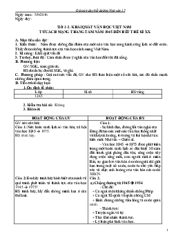 Giáo án bồi dưỡng học sinh giỏi Văn 12 cả năm