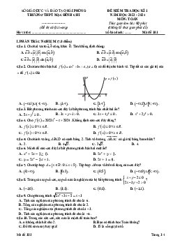 Đề cuối kì 1 Toán 10 năm 2023 – 2024 trường THPT Mạc Đĩnh Chi – Hải Phòng