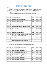 BÀI TẬP KIỂM TOÁN