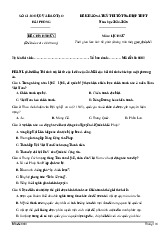 Đề thi khảo sát tốt nghiệp THPT 2025 môn Lịch sử lần 1 Sở GD&ĐT Hải Phòng