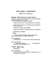Assignment 5: Term-Frequency and Kappa Analysis | Môn Data Mining - Trường Đại học Quốc tế, Đại học Quốc gia Thành phố Hồ Chí Minh